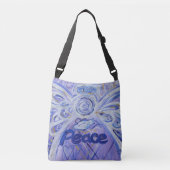 Peace Engel Word Art Purse Cross Body Bag Crossbody Tas (Voorkant)