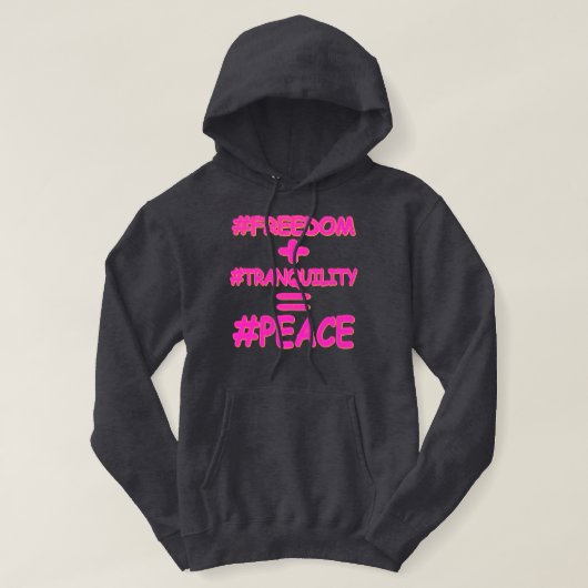 "PEACE EQUATION" — Cute Design. Bestel nu Hoodie (Design voorkant)