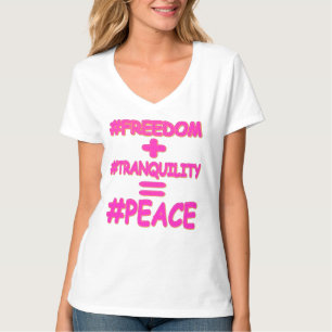 "PEACE EQUATION" — Cute Design. Bestel nu T-shirt
