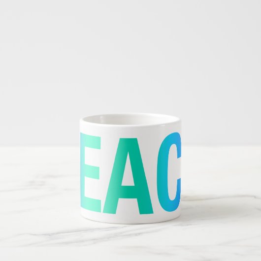 PEACE Espresso Cup Kop (Voorkant)