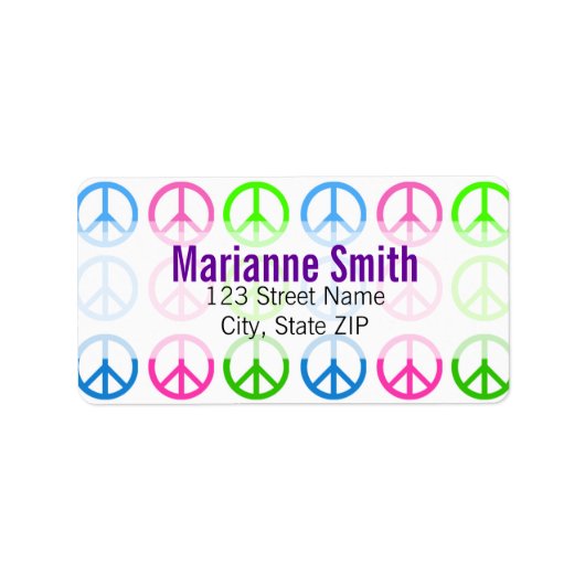 Peace Etiket (Voorkant)