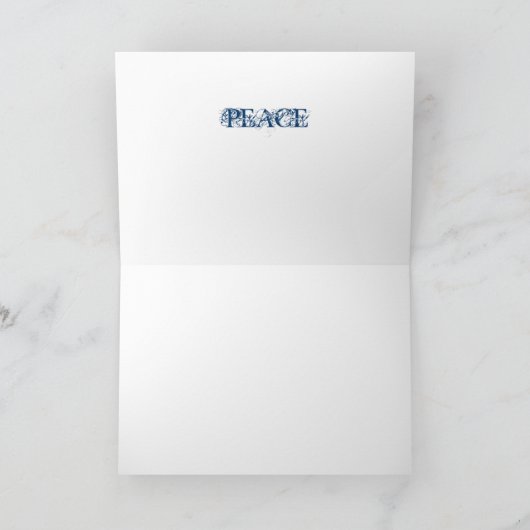 Peace Feestdagen Kaart (Binnen)