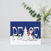 Peace Feestdagenkaart (Staand voorkant)