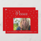 Peace Feestdagenkaart (Voorkant / Achterkant)