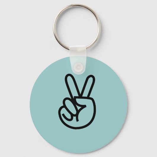 Peace Fingers Sleutelhanger (Voorkant)