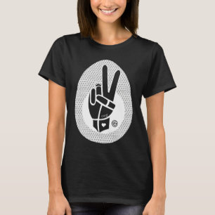 Peace First Peace Hand Sign White T-shirt
