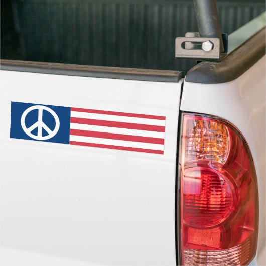 Peace Flag Bumpersticker 1970 (Op Truck)