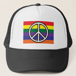 Peace Flag Trucker Hat Pet