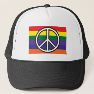 Peace Flag Trucker Hat Trucker Pet