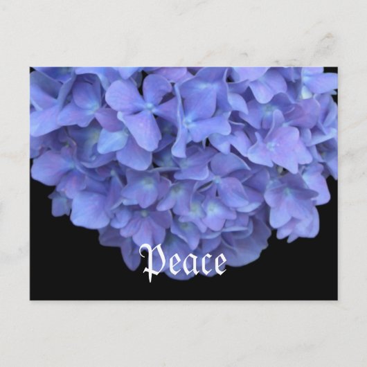 Peace Floral Briefkaart (Voorkant)