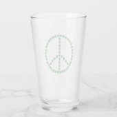 Peace Floral Glas (Achterkant)
