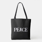 Peace Flower Canvas tas (Achterkant)