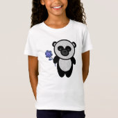 Peace Flower Panda T-Shirt (Voorkant)