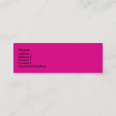 Peace Flower - Skinny Card Mini Visitekaartje (Achterkant)