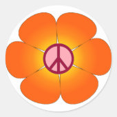 Peace Flower sticker (Voorkant)