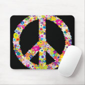 Peace Flowers Mousepad Muismat (Met muis)
