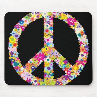 Peace Flowers Mousepad Muismat