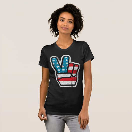 Peace for America Shirt (Voorkant volledig)