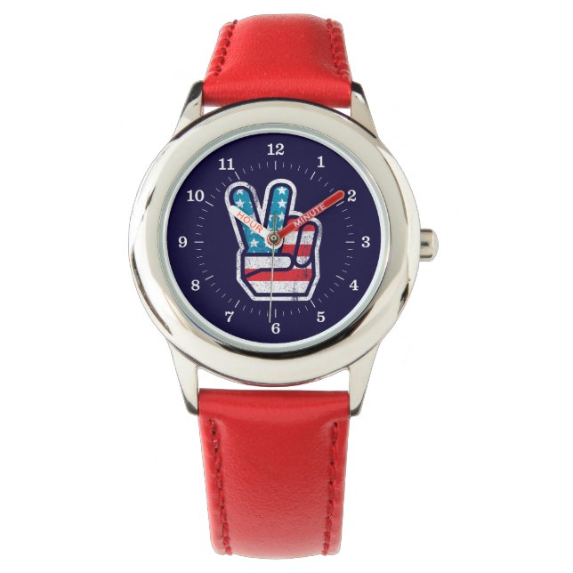 Peace for America Watches Horloge (Voorkant)