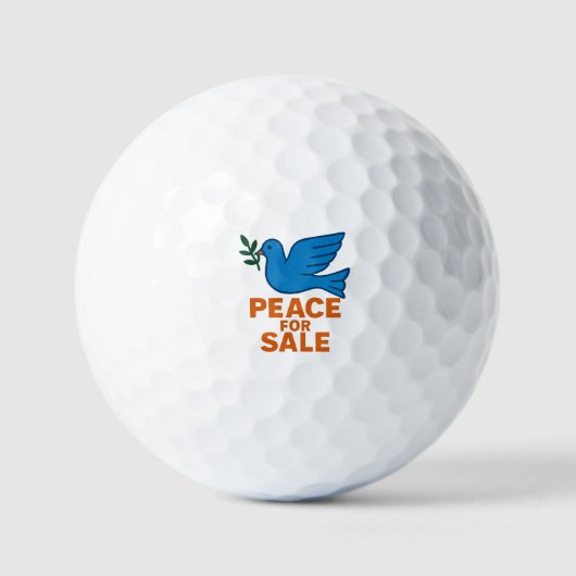 Peace for Sale Themed Golfballen (Voorkant)
