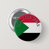 Peace for Sudan Button Pin  Solidarity & Awareness (Voorkant /achterkant)