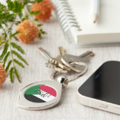 Peace for Sudan Keychain – Solidarity & Awareness (Zijkant)