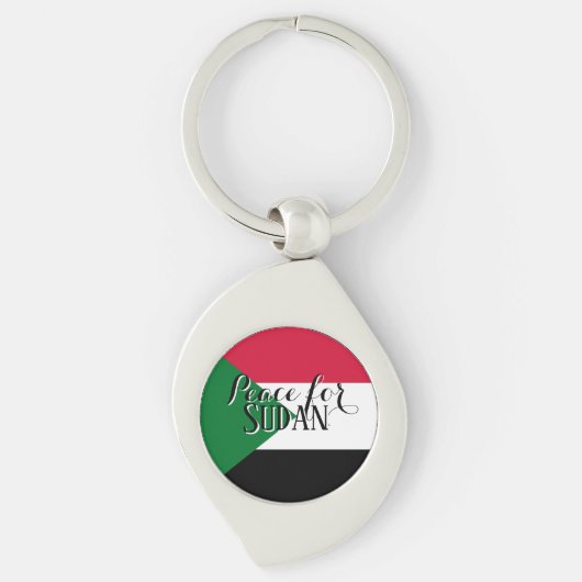 Peace for Sudan Keychain – Solidarity & Awareness (Voorkant)