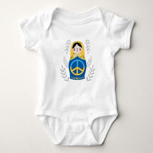 Peace for Ukraine  Romper (Voorkant)