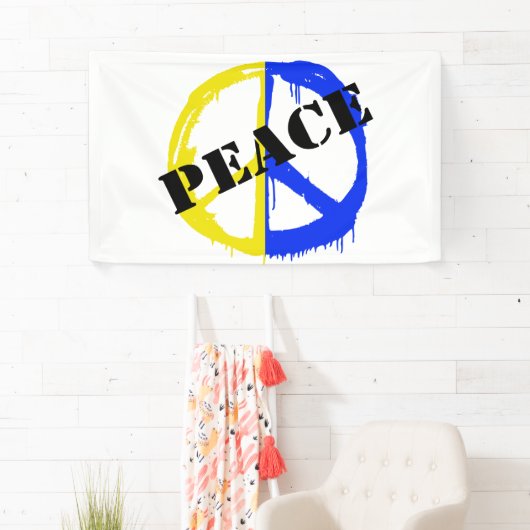 Peace for Ukraine  Spandoek (Insitu)