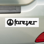 Peace Forever - Bumpersticker (Op auto)