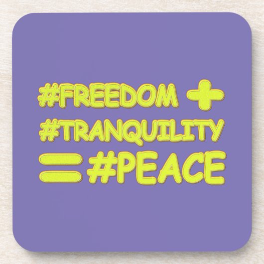 "PEACE FORMULA EQUATION" Kutontwerp. Bestel nu Bier Onderzetter (Voorkant)