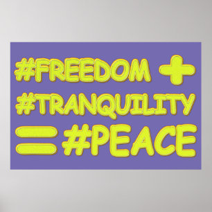 "PEACE FORMULA EQUATION" Kutontwerp. Bestel nu Poster