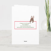 Peace Fox Bunny Winter Vrienden Natuur Kerstmis Feestdagen Kaart (Achterkant)