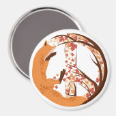 Peace Fox Magneet (Voorkant / Achterkant)