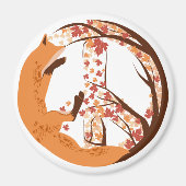 Peace Fox Magneet (Voorkant)