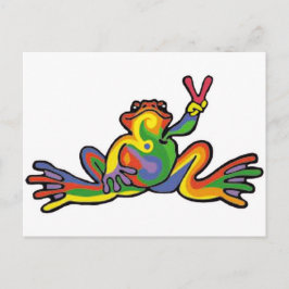 Peace Frog Briefkaart