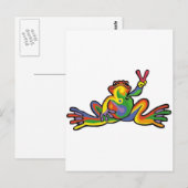 Peace Frog Briefkaart (Voorkant / Achterkant)