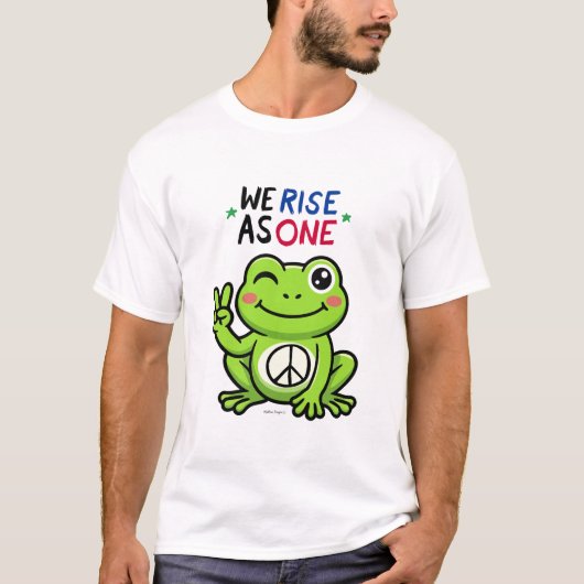 PEACE FROG - WE RISE AS ONE SHIRT (Voorkant)