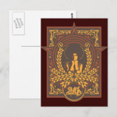 Peace Funk Afro Briefkaart (Voorkant / Achterkant)