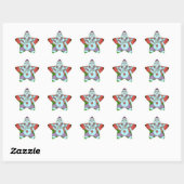 Peace Ganesh Dancing Ster Sticker (Vel)