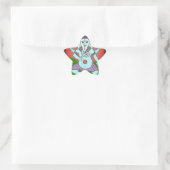 Peace Ganesh Dancing Ster Sticker (Tas)