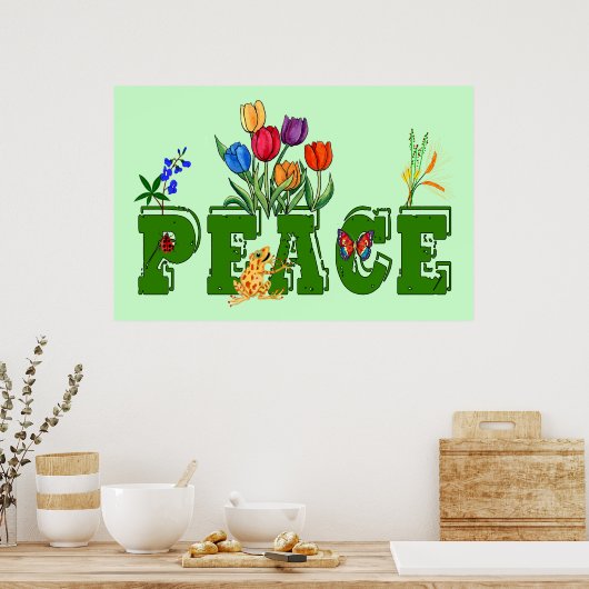 Peace Garden Poster (Keuken)
