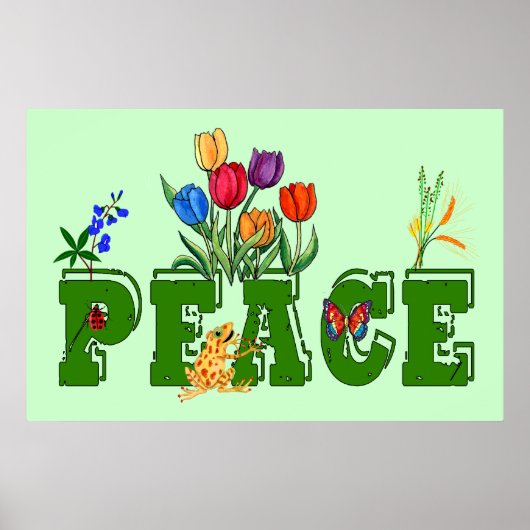Peace Garden Poster (Voorkant)