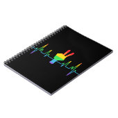 Peace Gay Heartbeat LGBT Notitieboek (Linkerzijde)