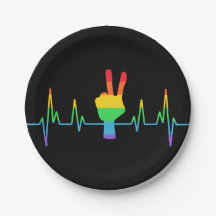 Peace Gay Heartbeat LGBT