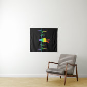 Peace Gay Heartbeat LGBT Wandkleed (In Situ (horizontaal))