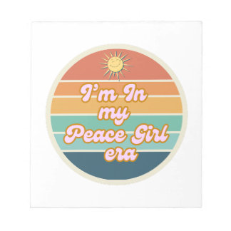 Peace Girl tijdperk Notitieblok