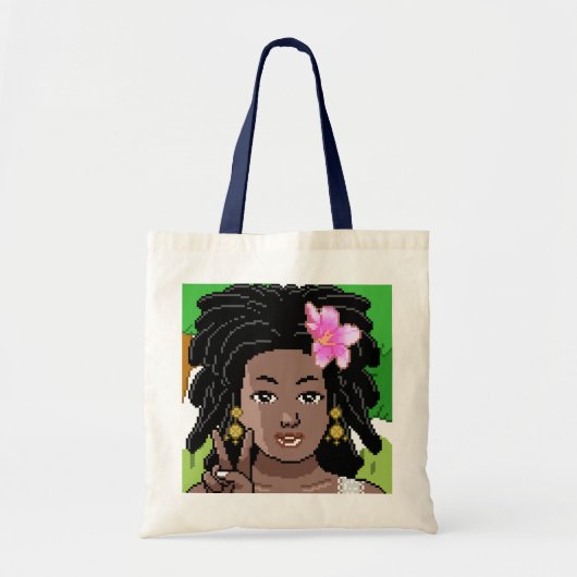 Peace Girl Tote Bag (Voorkant)