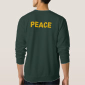 PEACE Gold Logo Green Trui (Achterkant)