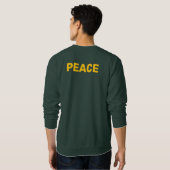 PEACE Gold Logo Green Trui (Achterkant volledig)